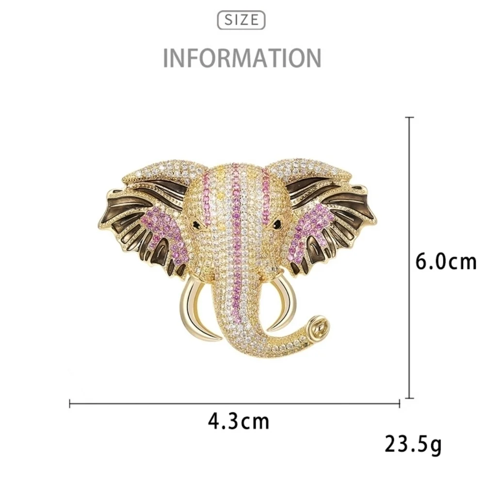 VQ Elephant Brooch